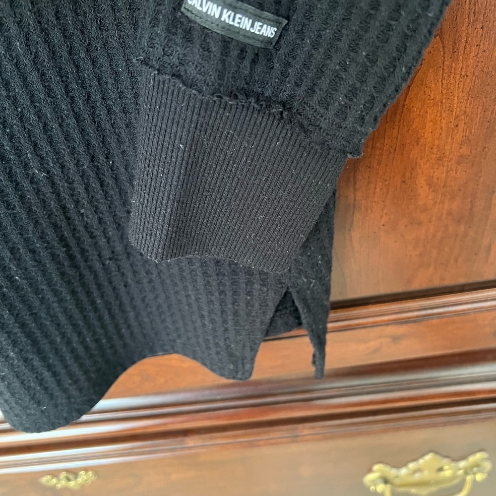 Calvin Klein Jeans Black Knit Top - Picture 4 of 4